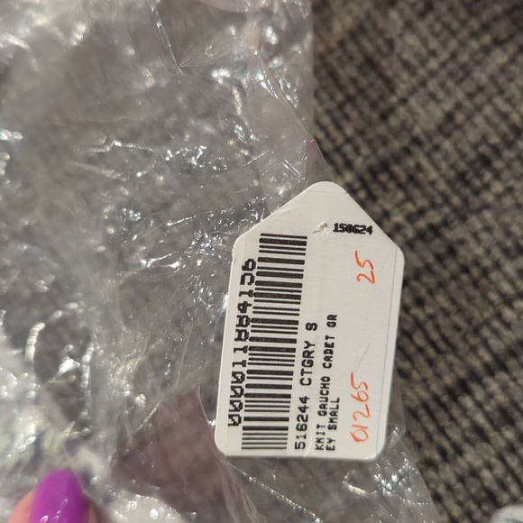 NWT KIM & CO. BRAZIL KNIT GAUCHO PANT WITH POCKETS cadet blue - Picture 3 of 7